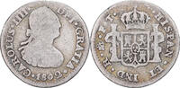 Mexiko 1/2 Réal Carlos III, Mexico City, Silber, S -