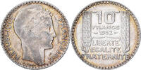 Frankreich 10 Francs Turin, Paris, Silber, VZ, KM:878 -