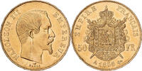 Frankreich 50 Francs Napoleon III, Napoléon III, Paris, Gold, VZ -
