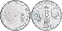 Belgien 250 Francs, 250 Frank Silber, VZ+, KM:202 -