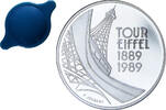 Frankreich 5 Francs Tour Eiffel, Monnaie de Paris, PP, Silber, STGL -