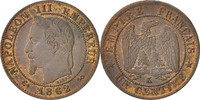 Frankreich Centime Münze, Napoleon III, Napoléon III, Bordeaux, VZ -
