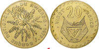 Ruanda 20 Francs Monnaie de Paris, Pattern, Messing, STGL, KM:15 -