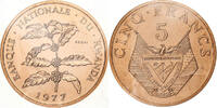 Ruanda 5 Francs Monnaie de Paris, Pattern, Bronze, STGL, KM:13 -