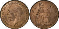 United Kingdom Penny George V, London, Bronze, UNZ, Spink:4054, KM:826 -