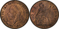 United Kingdom Penny George V, London, Small head, Bronze, UNZ -