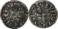 Frankreich Denier Tournois Louis VIII-IX, Billon, S, Duplessy:188 -