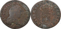 Frankreich 1/2 Sol au buste enfantin Louis XV, Reims, Kupfer, SGE+ -