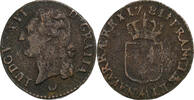 Frankreich 1/2 Sol Louis XVI, Metz, Kupfer, SGE+, Gadoury:349 -