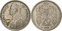 Monaco 20 Francs Louis II, Monnaie de Paris, Kupfer-Nickel, SS+ -