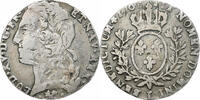 Frankreich 1/10 Écu au bandeau Louis XV, Bayonne, Silber, S+ -