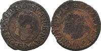 Frankreich Double Tournois Louis XIII, Nantes, Kupfer, S+, Gadoury:6 -