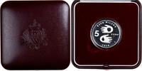 San Marino 5 Euro Expo Milano, PP, Rome, Silber, STGL -