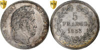 Frankreich 5 Francs Louis-Philippe I, Rouen, Silber, PCGS -