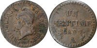 Frankreich Centime Dupré, Paris, Kupfer, SS, Gadoury:76, KM:646 -