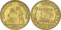 Frankreich 50 Centimes Chambre de commerce, Paris, Cupro-Aluminium, VZ -