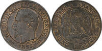 Frankreich 5 Centimes Napoleon I, Paris, Anchor, Bronze, SS+ -