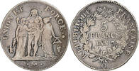 Frankreich 5 Francs Union et Force, Perpignan, Silber, S, Gadoury:563 -