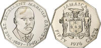 Jamaica 50 Cents Marcus Garvey, Franklin Mint, PP, Kupfer-Nickel, STGL -
