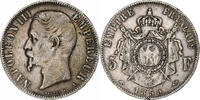 Frankreich 5 Francs Napoleon III, Paris, Silber, S+, Gadoury:734 -
