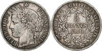 Frankreich 5 Francs Cérès, Paris, Silber, SS, Gadoury:743 -