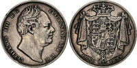 United Kingdom 1/2 Crown William IV, London, Silber, SS, Spink:3834 -