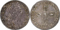 Kingdom of England 6 Pence William III, London, Silber, VZ, Spink:3538 -