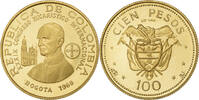 Kolumbien 100 Pesos Int. Eucharistic Congress, Bogota, Gold, STGL -