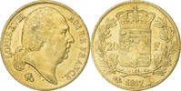 Frankreich 20 Francs Louis XVIII, Louis XVIII, Bayonne, Gold, S+ -