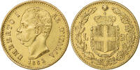 Italien 20 Lire Umberto I, Rome, Gold, SS, KM:21 -
