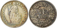 Schweiz 1/2 Franc Bern, Silber, VZ+, KM:23 -
