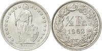 Schweiz 1/2 Franc Bern, Silber, UNZ, KM:23 -