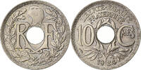 10 Centimes 1924 Paris Frankreich Lindauer, Paris, Kupfer-Nickel, UNZ, Gadoury:286 UNZ