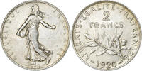Frankreich 2 Francs Semeuse, Silber, UNZ, Gadoury:532, KM:845.1 -