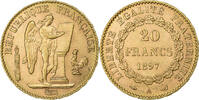 Frankreich 20 Francs Genius, Paris, Gold, VZ, Gadoury:1063, KM:825 -