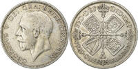 Großbritannien Florin George V, London, Silber, SS, KM:834 -