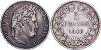 Frankreich 5 Francs Louis Philippe I, Strasbourg, Silber, SS -