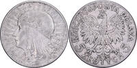 Polen 5 Zlotych Warsaw, Silber, SS, KM:21 -