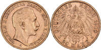 Kingdom of Prussia 20 Mark Wilhelm II, Berlin, Gold, SS+, KM:521 -