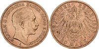 Kingdom of Prussia 20 Mark Wilhelm II, Berlin, Gold, SS+, KM:521 -