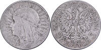 Polen 5 Zlotych Warsaw, Silber, SS, KM:20 -