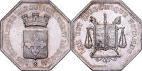 Frankreich Jeton Notaire Arrondissement de Bourg, Silber, Charrasse, SS -