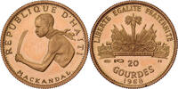 Haiti 20 Gourdes Mackandal, Paris, PP, Gold, UNZ, KM:66 -