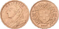 Schweiz 20 Francs Vreneli, Bern, Gold, VZ, KM:35 -