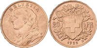 Schweiz 20 Francs Vreneli, Bern, Gold, VZ, KM:35 -