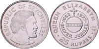 Seychelles 25 Rupees Elizabeth II, British Royal Mint, Silver Jubilee -