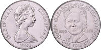 Isle of Man Crown Elizabeth II, Pobjoy Mint, Kupfer-Nickel, SS+, KM:68 -
