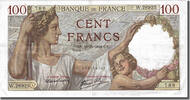 Frankreich 100 Francs Geldschein, 100 F 1939-1942 ''Sully'', 1941-12-18 -
