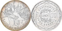 Frankreich 10 Euro Basse-Normandie, Paris, Silber, VZ+, KM:1865 -