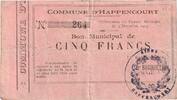 Frankreich 5 Francs 50 Centimes, 1914-12-03, 184, S, Pirot:02-531 -